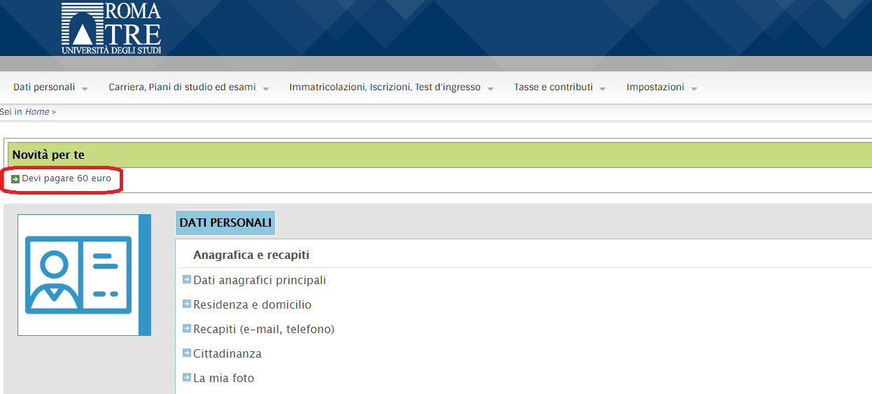 Come richiedere un pagamento dalla tua agenda